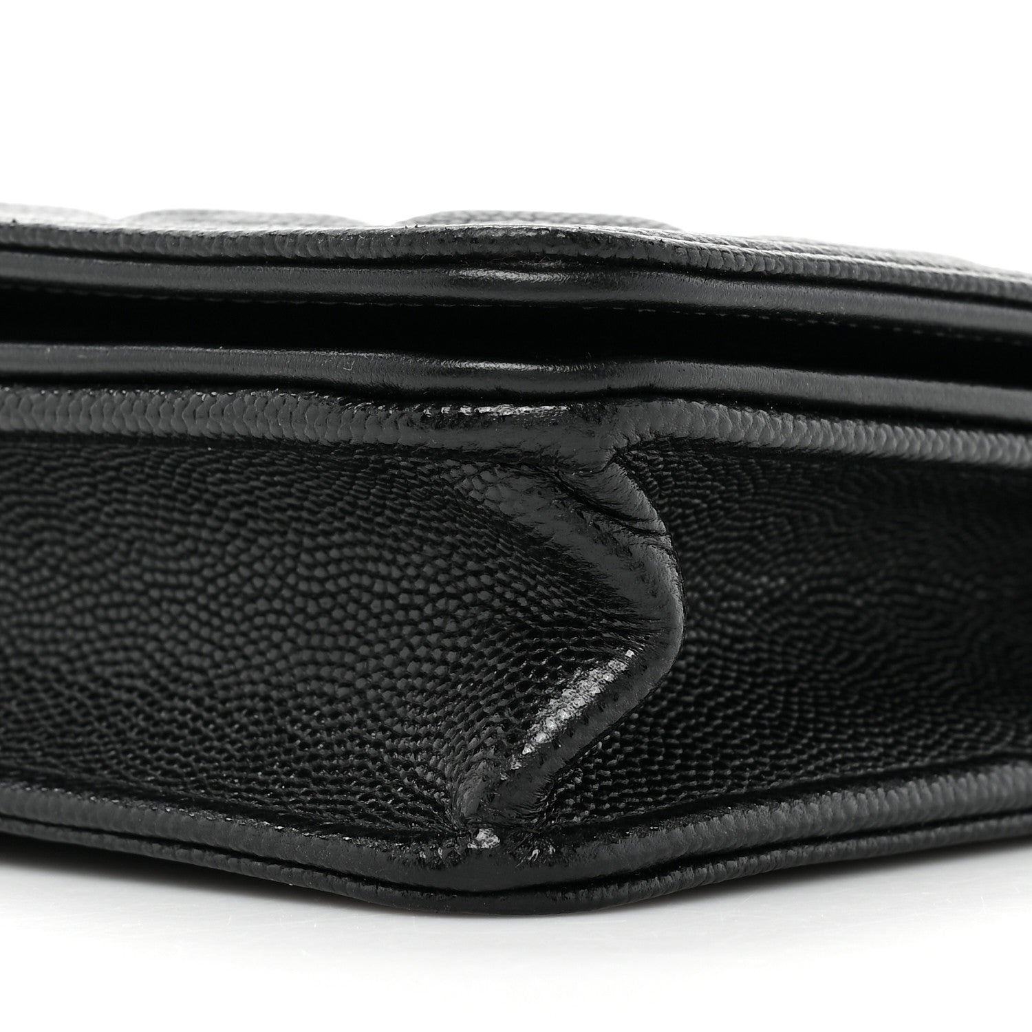 Chanel Caviar Quilted Boy Wallet On Chain WOC Black 10 of 14