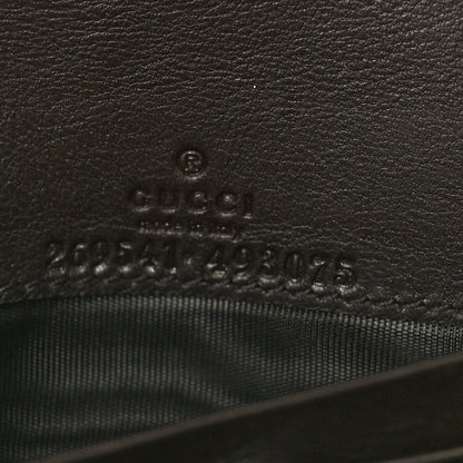 Gucci Guccissima Signature Dice Chain Wallet Chocolate 6 of 9