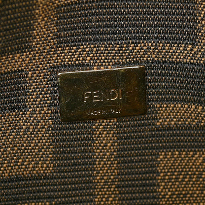 Fendi Fabric Jacquard FF 1974 Mini Baguette Tobacco Moro Black 6 of 10