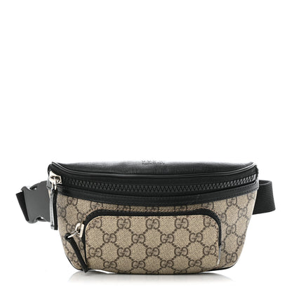 Gucci GG Supreme Monogram Belt Bag Black 1 of 11