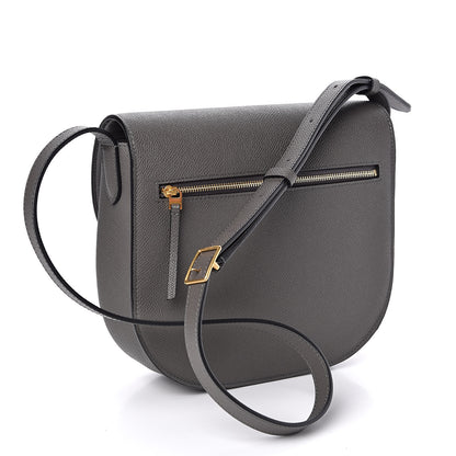 Celine Grained Calfskin Compact Trotteur Stone 3 of 10