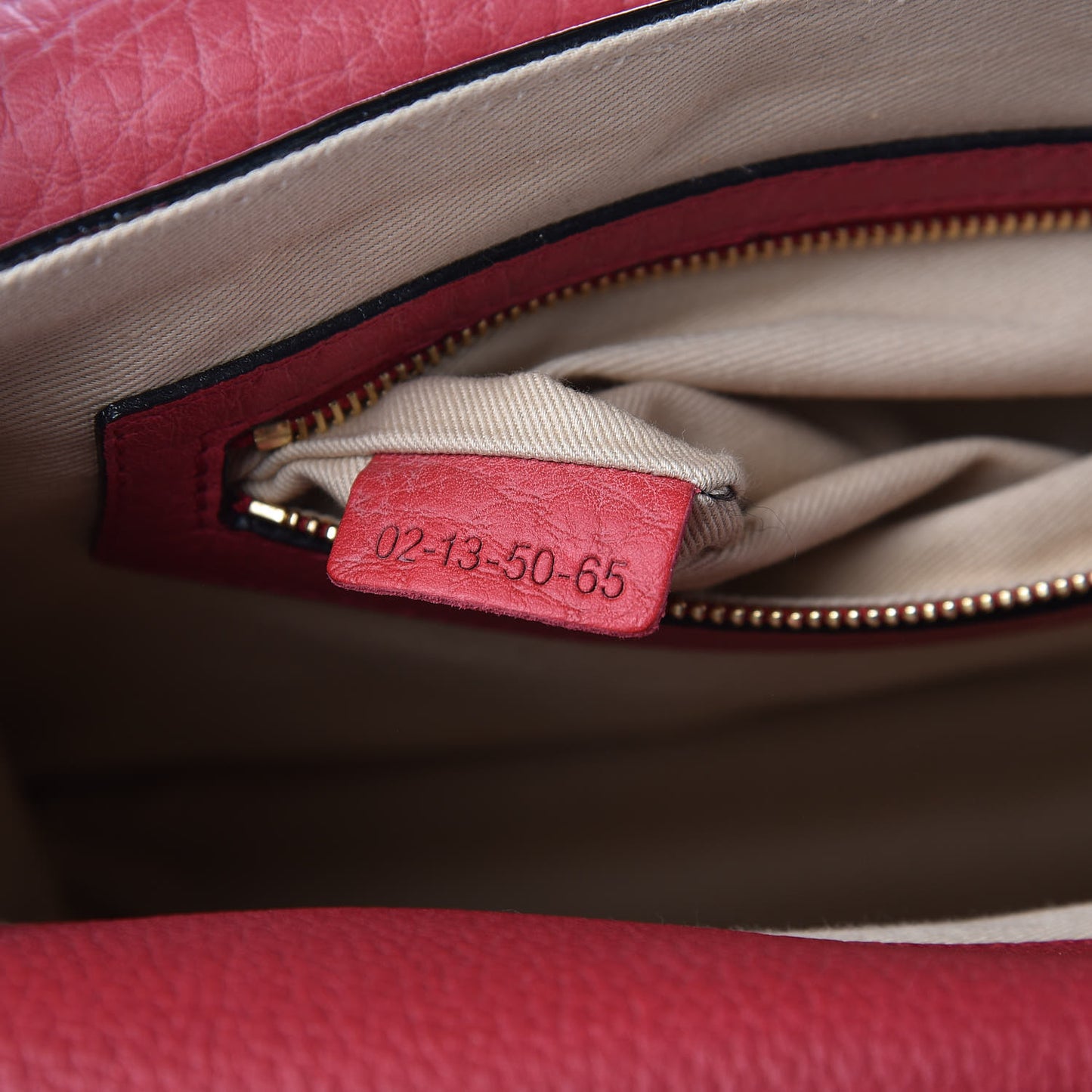 Grained Calfskin Medium Sally Flap Bag Red