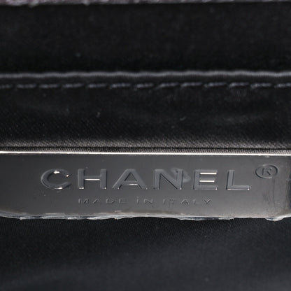 Chanel Metallic Calfskin Cocallover Square Flap Grey 6 of 9