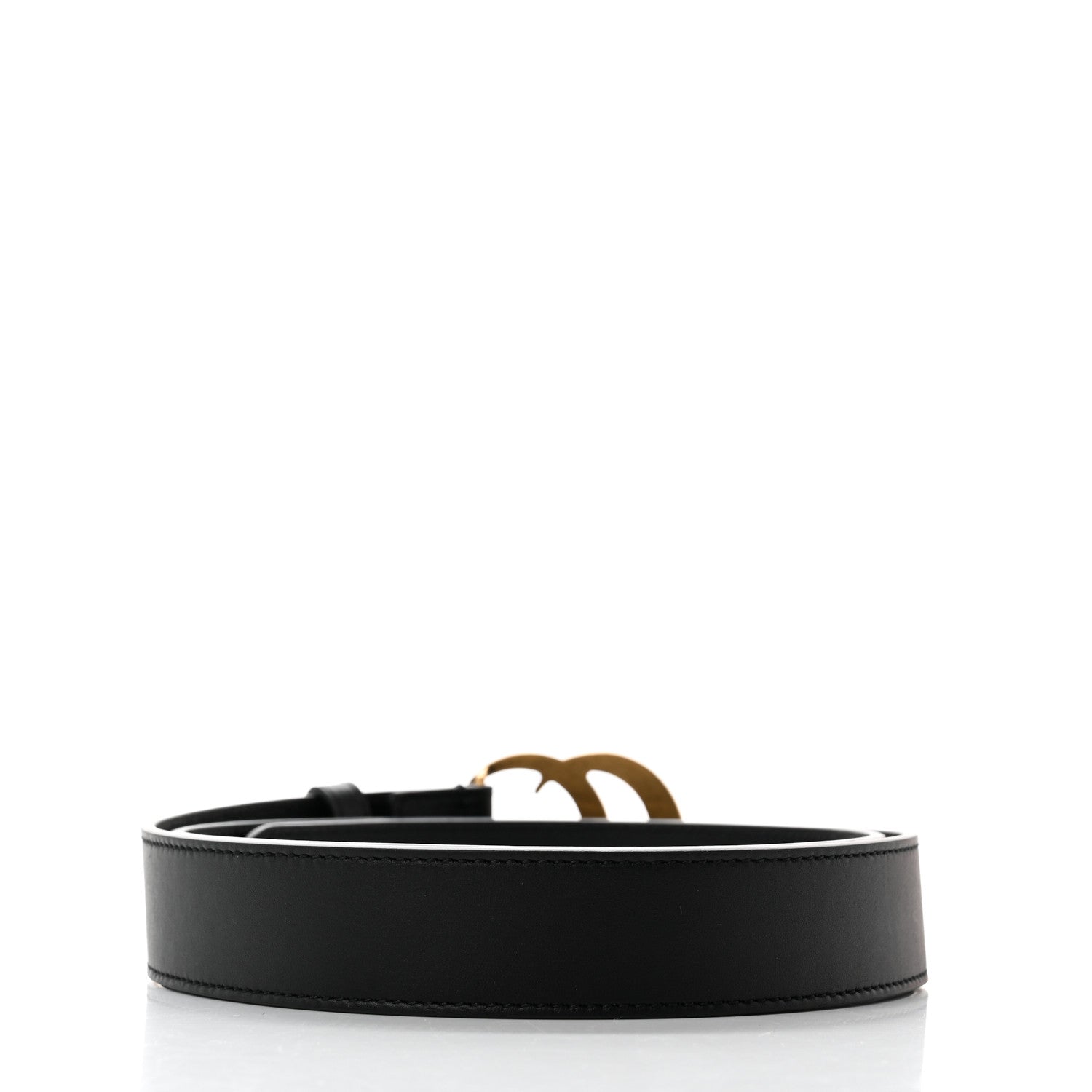 Gucci Calfskin Double G 30mm Belt 95 38 Black 2 of 6