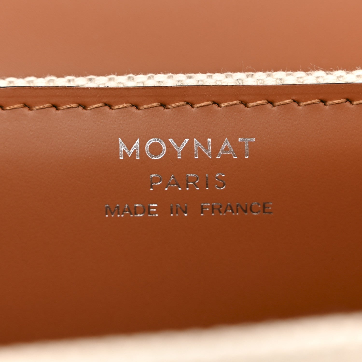 Moynat Cotton Canvas Linen Calfskin Gabrielle BB Brown 6 of 10