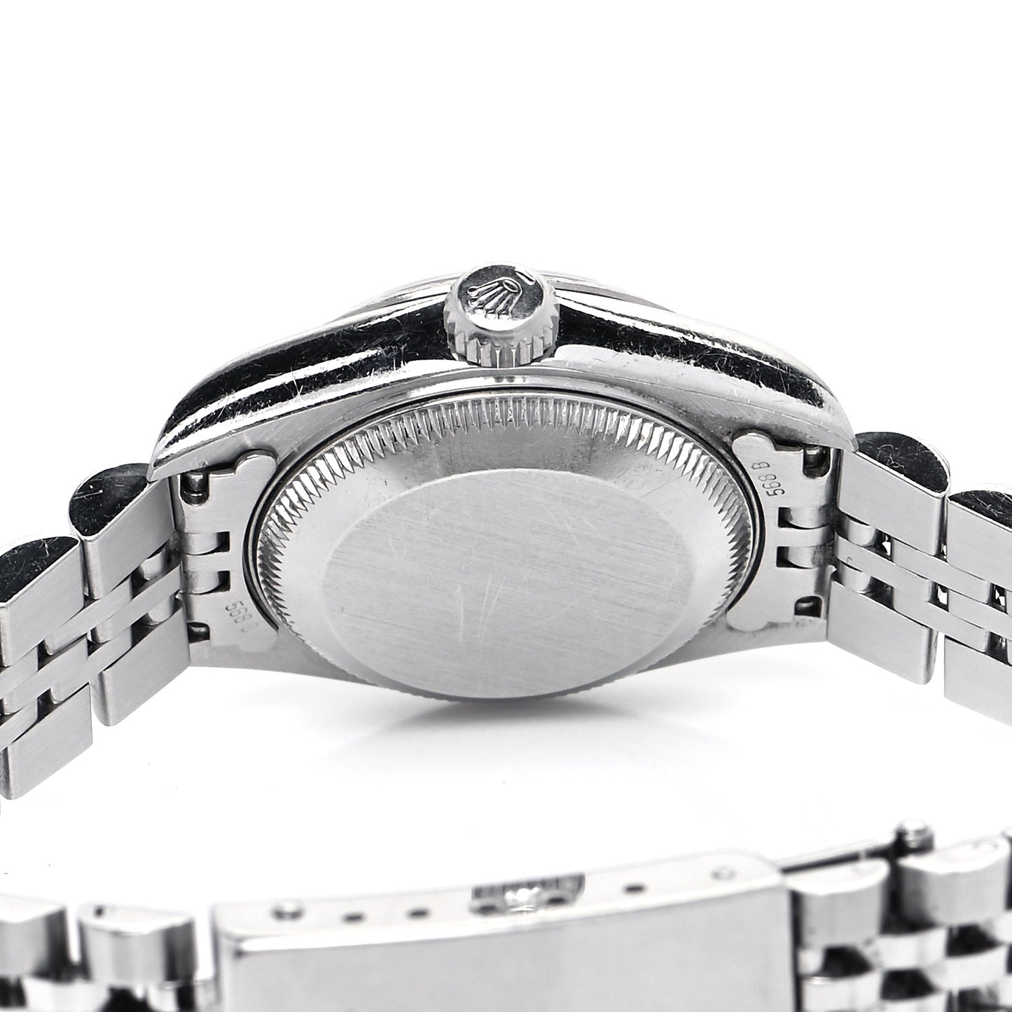 Stainless Steel 18K White Gold Diamond 26mm Oyster Perpetual Datejust Watch Blue Gradient 69174