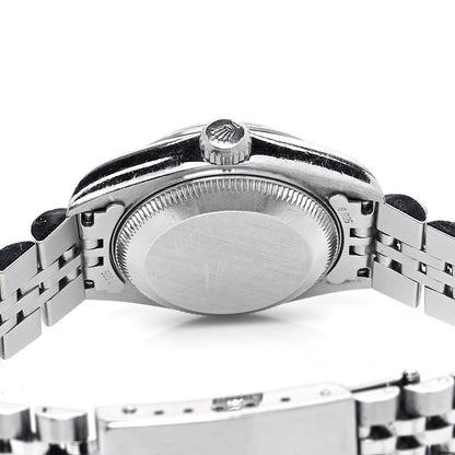 Rolex Stainless Steel 18K White Gold Diamond 26mm Oyster Perpetual Datejust Watch Blue Gradient 69174 4 of 4