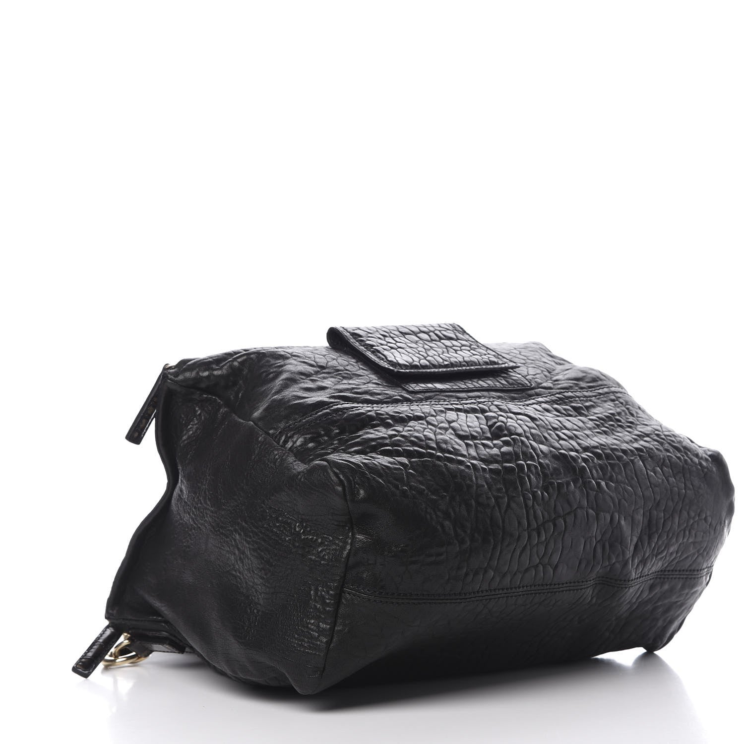 Givenchy Pebbled Sheepskin Calfskin Crocodile Embossed Large Pandora Black 4 of 13