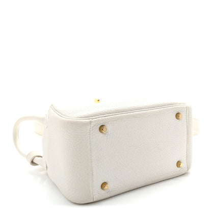 Hermes Taurillon Clemence Mini Lindy 20 New White 4 of 10