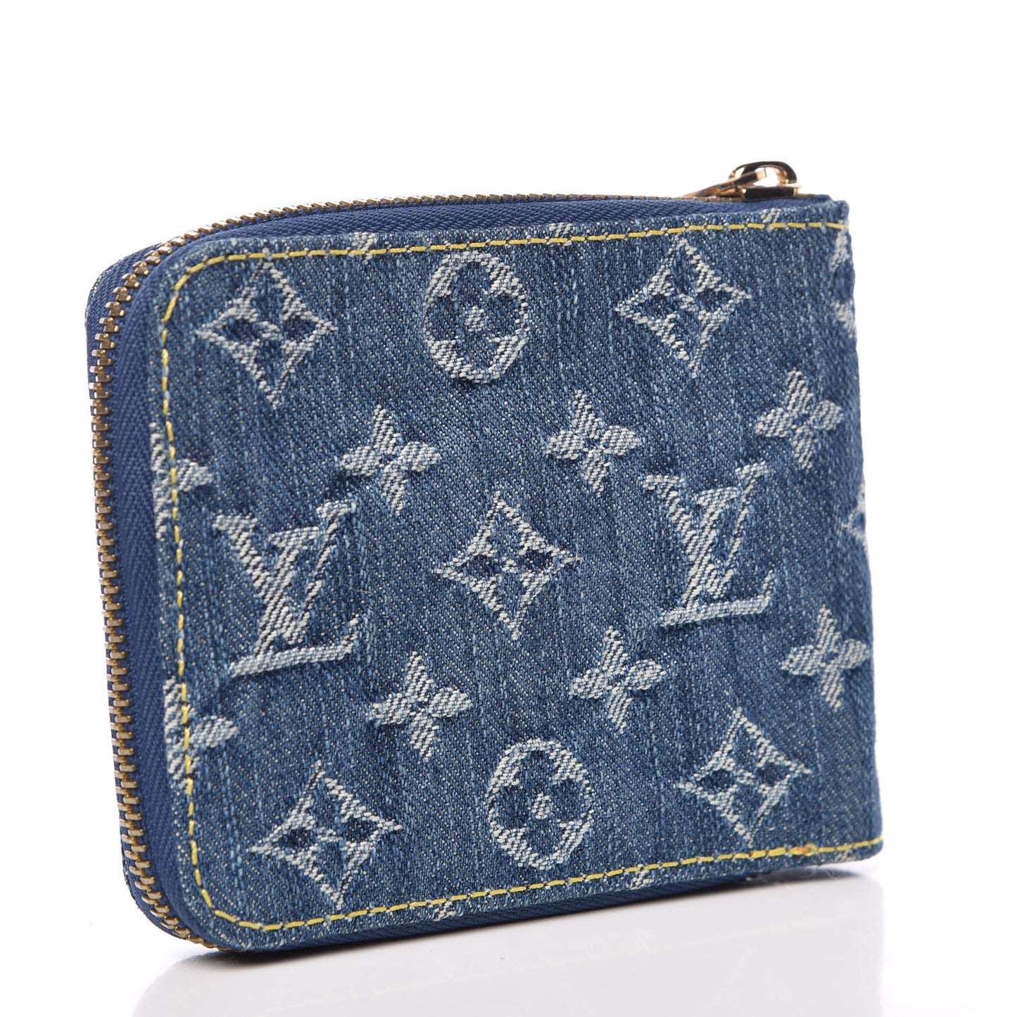 Denim Mini Zippy Wallet Blue