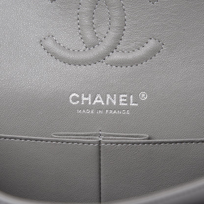Chanel Lambskin Quilted Small Double Flap Grey 6 of 12
