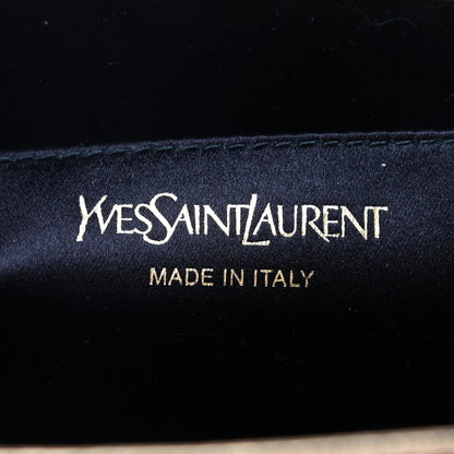 Saint Laurent Metallic Calfskin Monogram Large Belle De Jour Clutch Gold 6 of 7