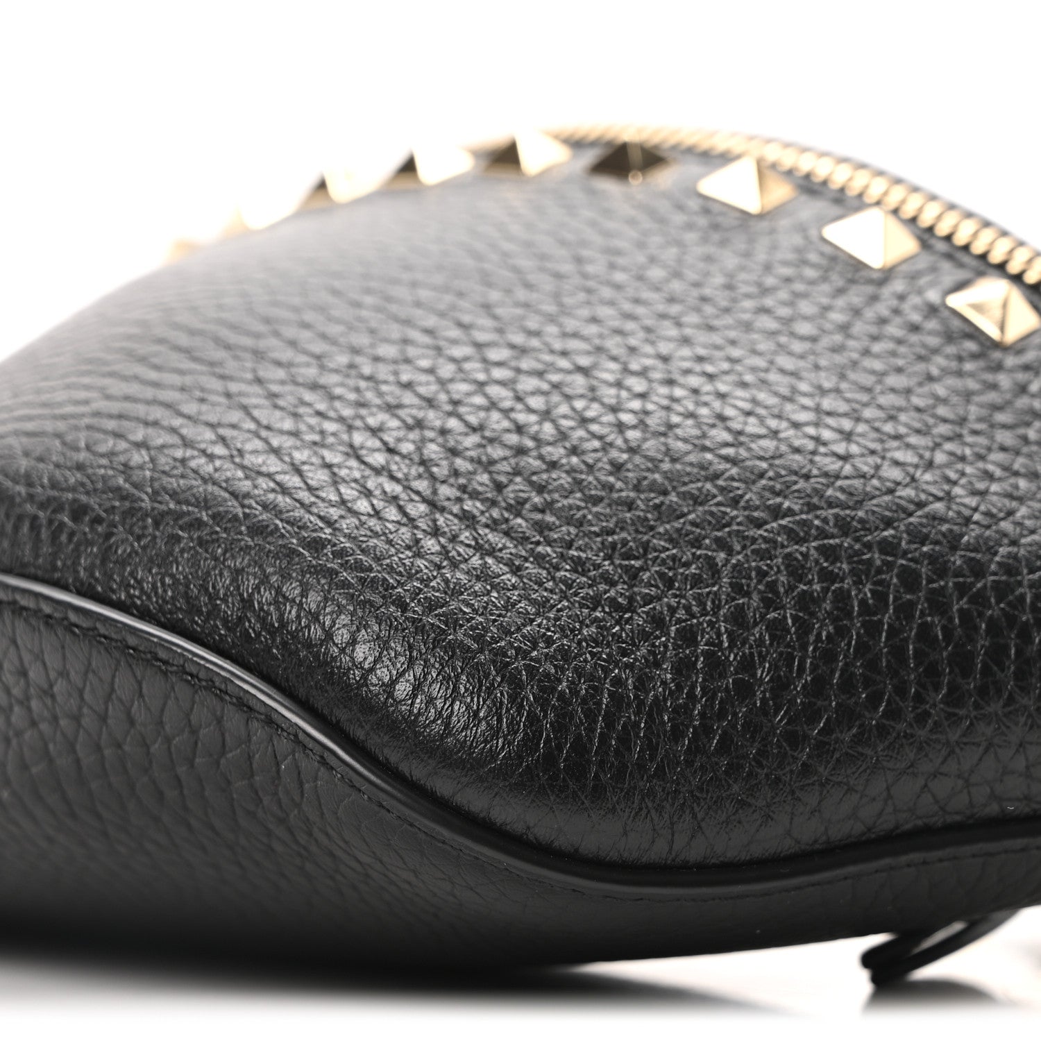 Valentino Garavani Calfskin Rockstud Belt Bag Black 9 of 9