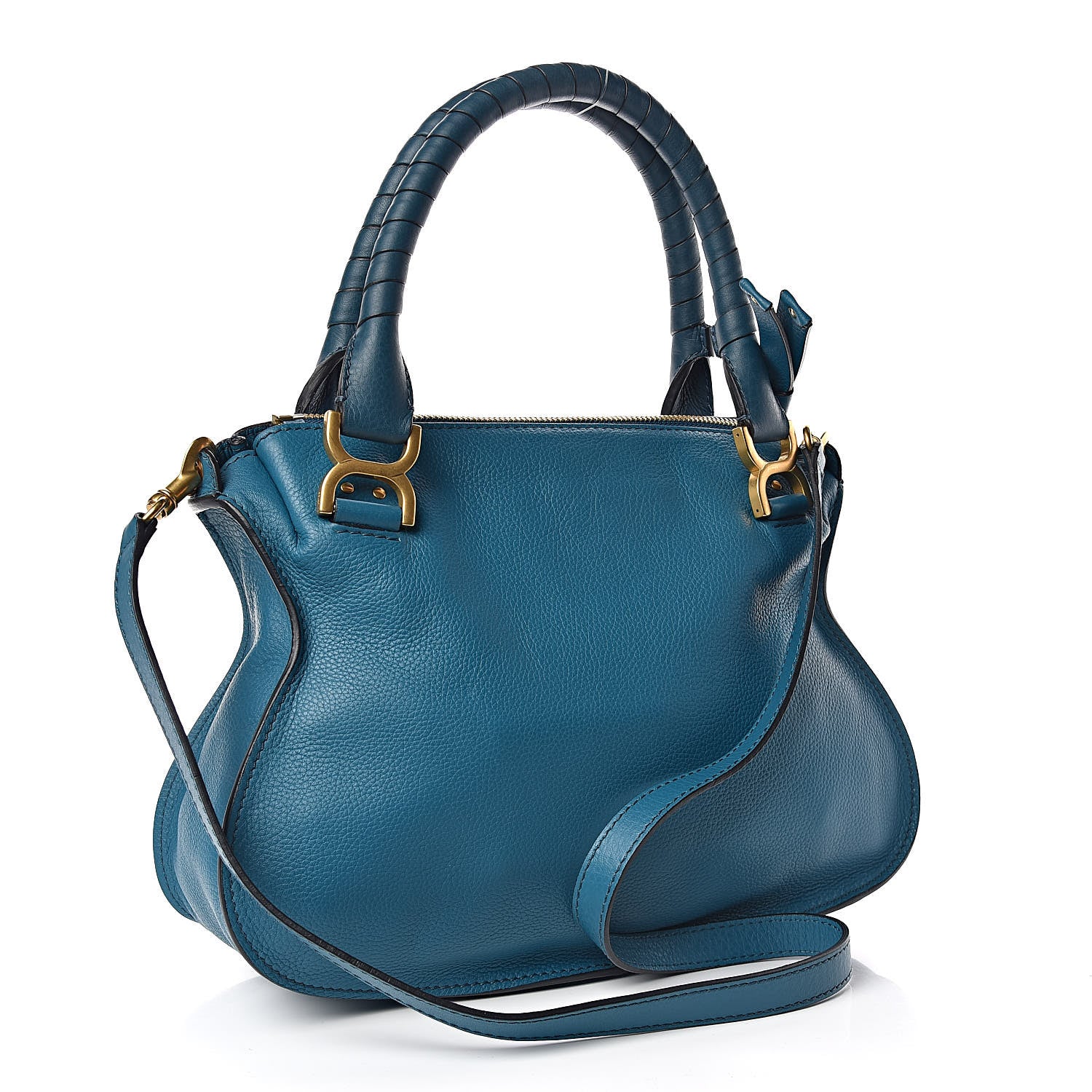 Chloe Calfskin Medium Marcie Satchel Laguna Blue 3 of 9