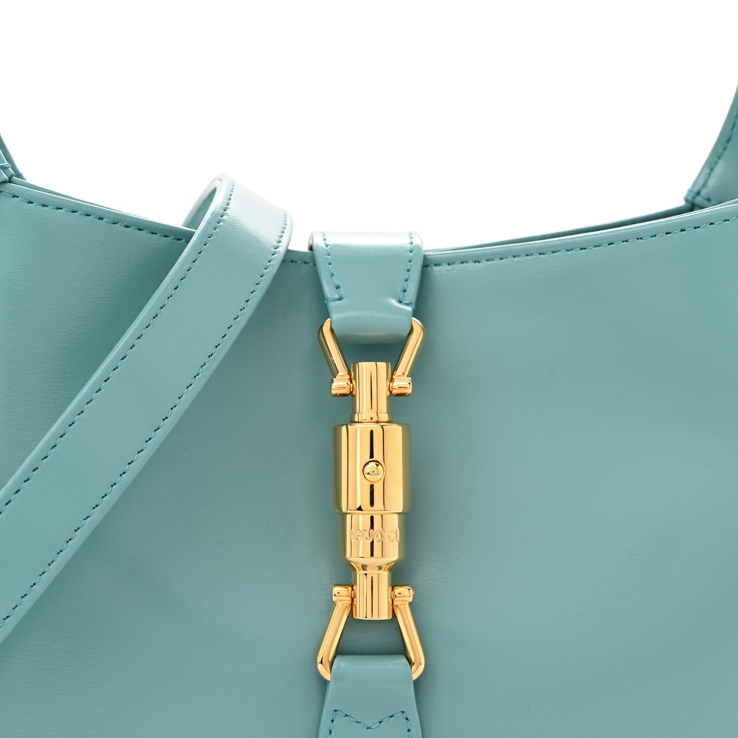 Boarded Dyana Lux Calfskin Small Jackie 1961 Hobo Dusty Azure