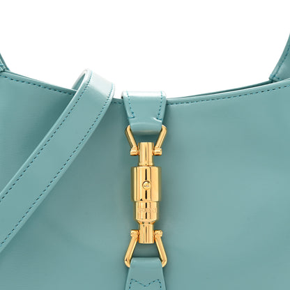 Gucci Boarded Dyana Lux Calfskin Small Jackie 1961 Hobo Dusty Azure 8 of 11
