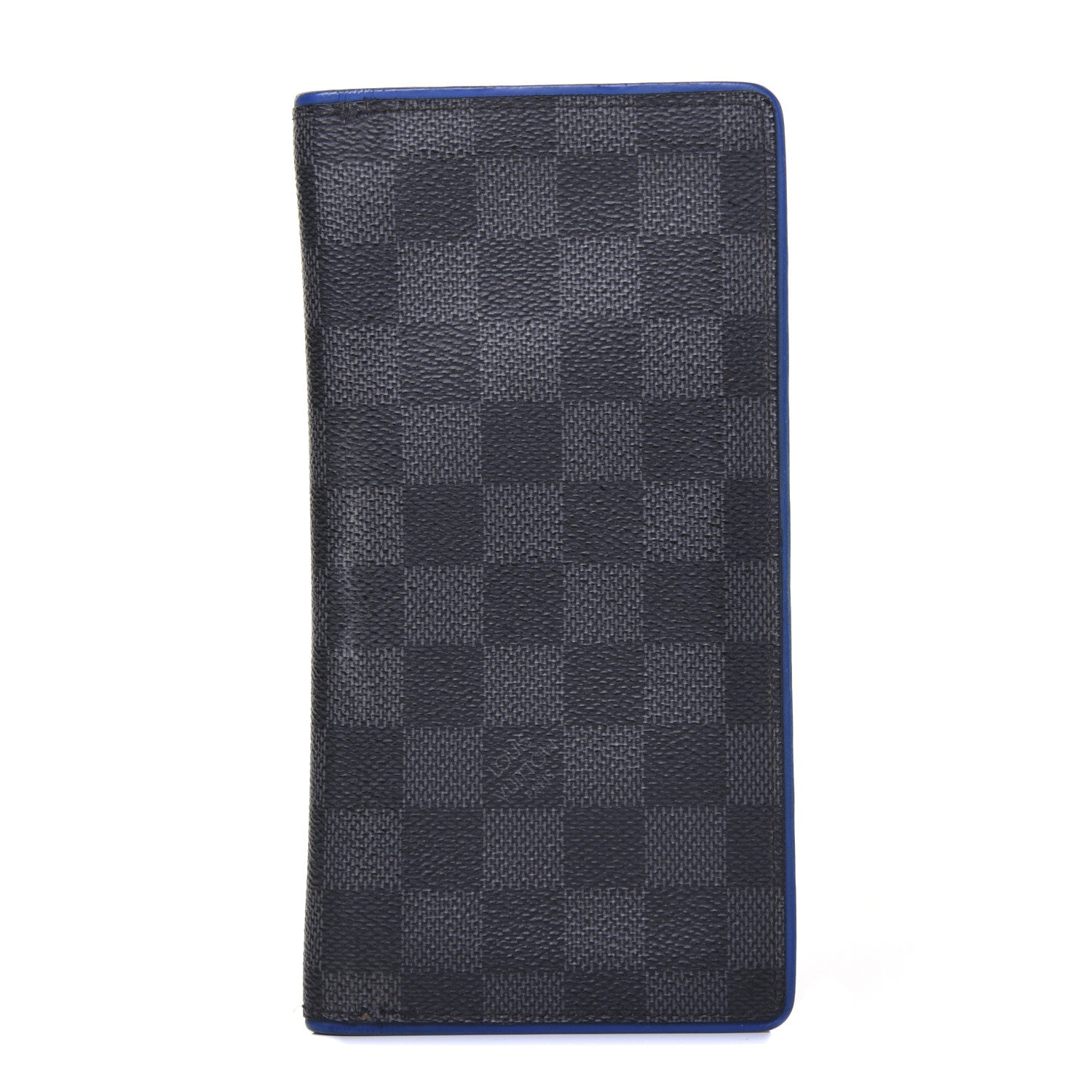 Louis Vuitton Damier Graphite Brazza Wallet Bleu Neon 1 of 13