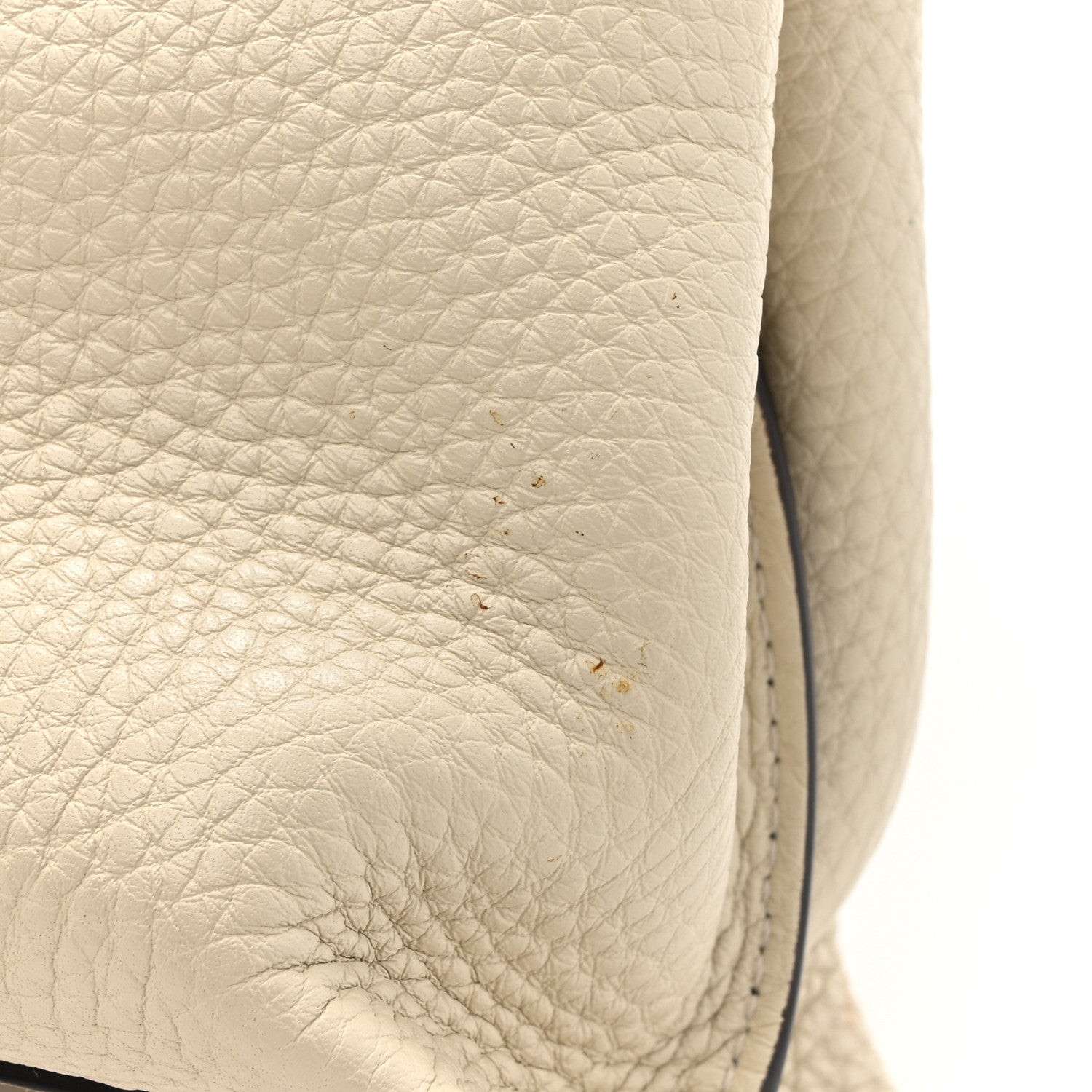 Gucci Cellarius Calfskin Small Bamboo Daily Top Handle Bag Mystic White 12 of 12