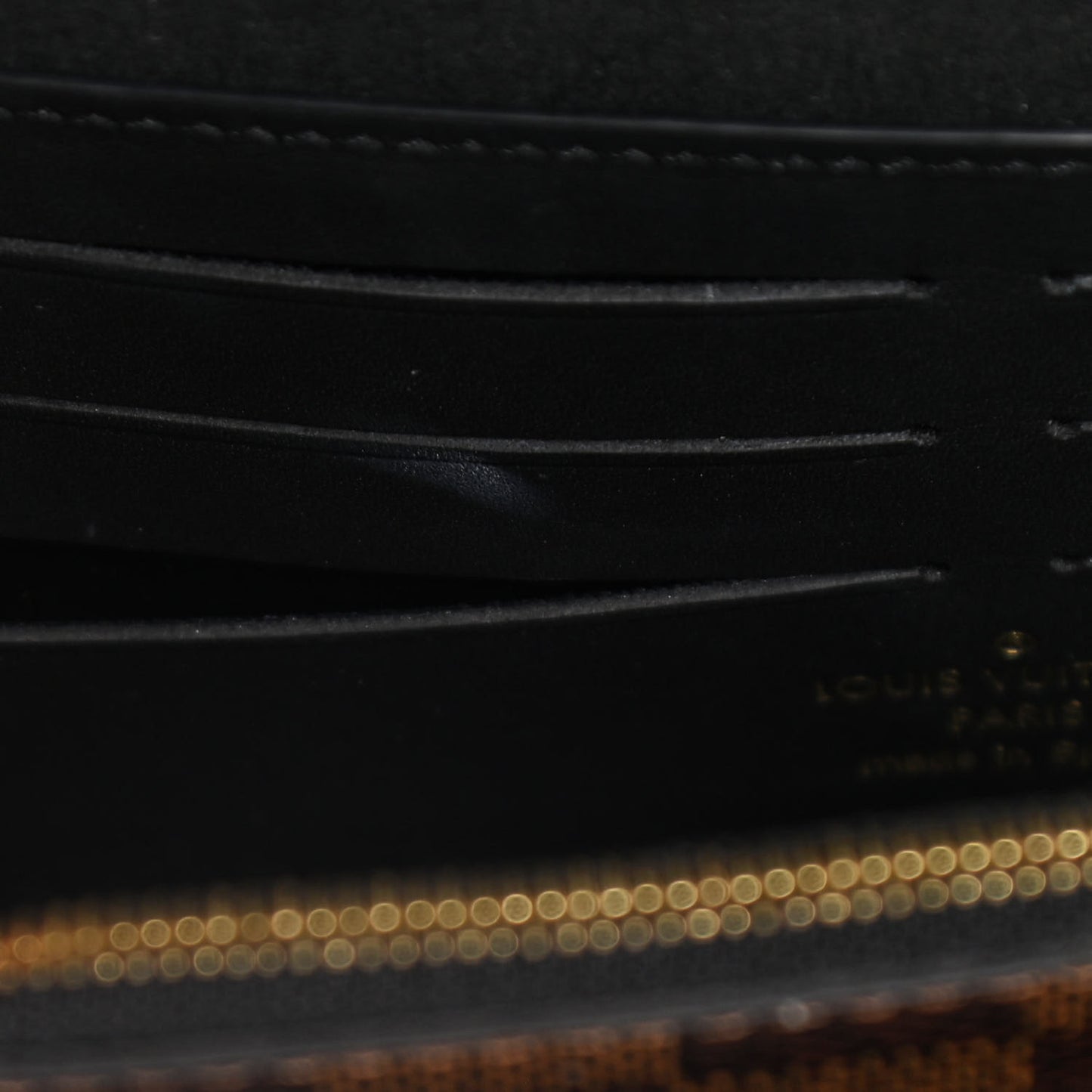 Damier Ebene Vavin Chain Wallet Black