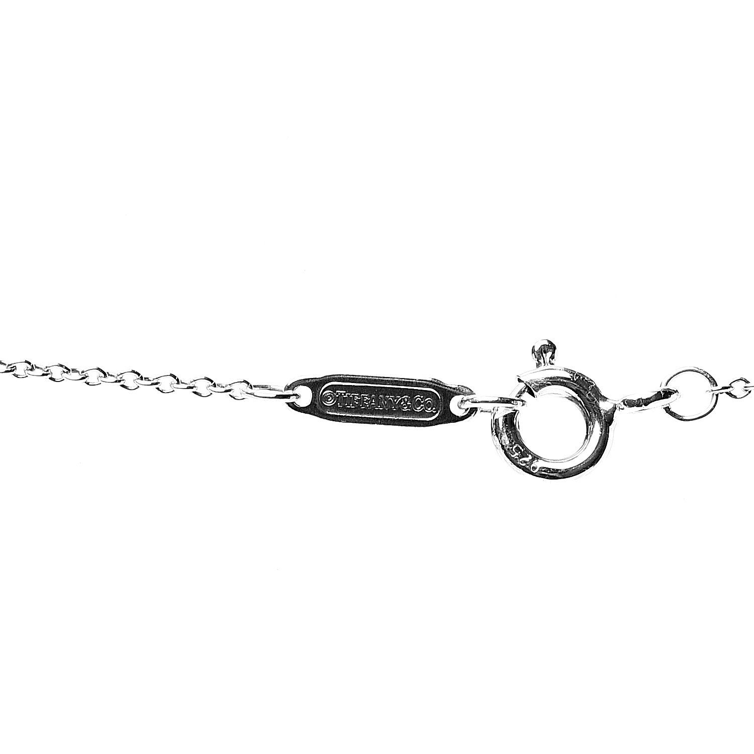Tiffany Sterling Silver Notes Bar Pendant Necklace 4 of 6