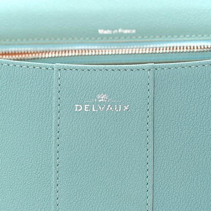 Delvaux Grained Calfskin MM Brillant Satchel Light Blue 6 of 13