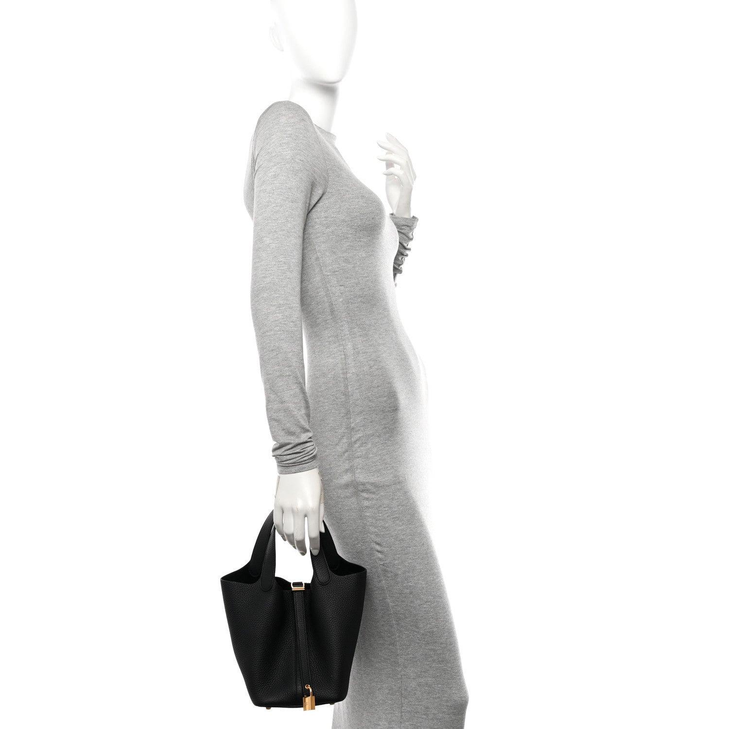 Hermes Taurillon Clemence Picotin Lock 18 PM Black 2 of 11