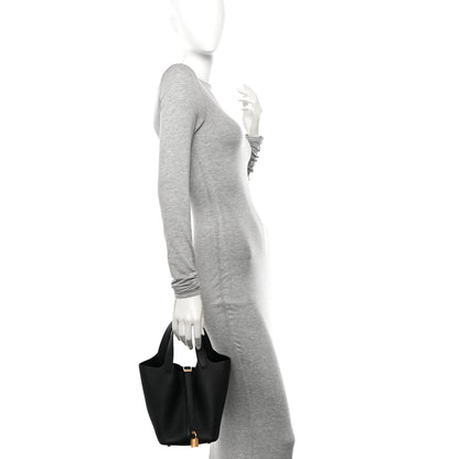 Hermes Taurillon Clemence Picotin Lock 18 PM Black 2 of 11