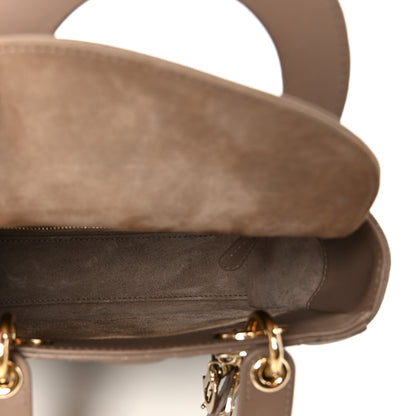 Christian Dior Lambskin Cannage Small My ABCDior Lady Dior Warm Taupe 5 of 11