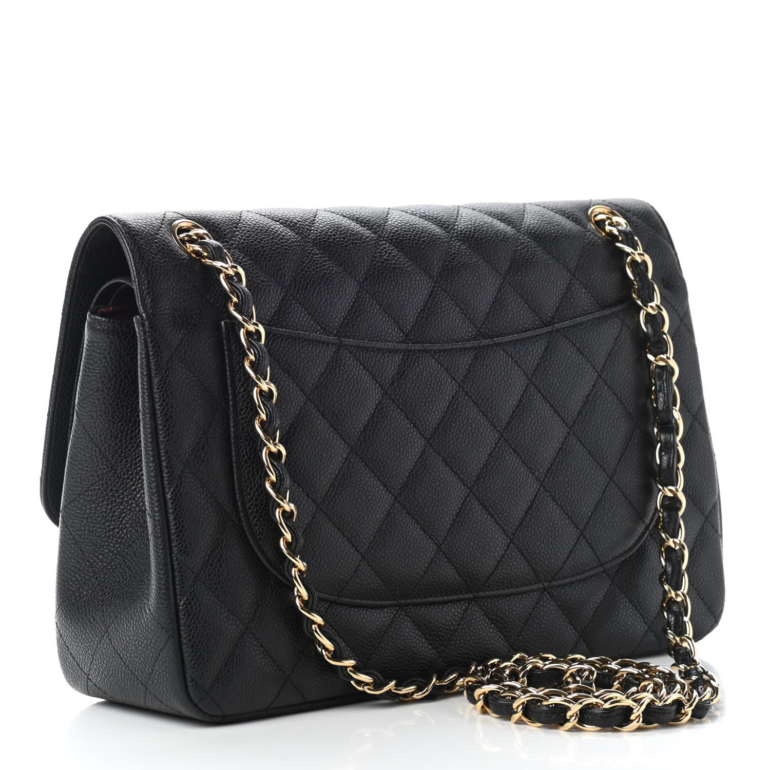 Chanel Caviar Quilted Jumbo Double Flap Black 3 of 9