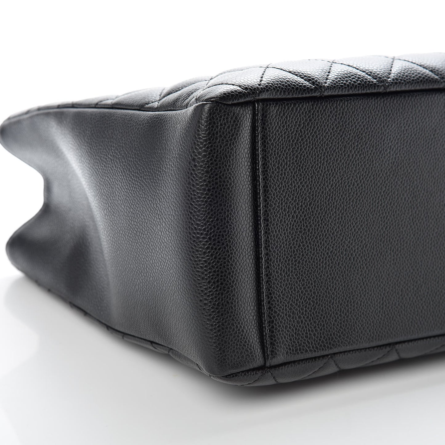 Caviar Quilted Grand Shopping Tote GST Black