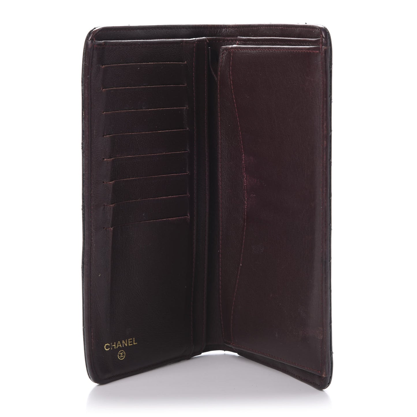 Caviar Quilted Yen Wallet Black