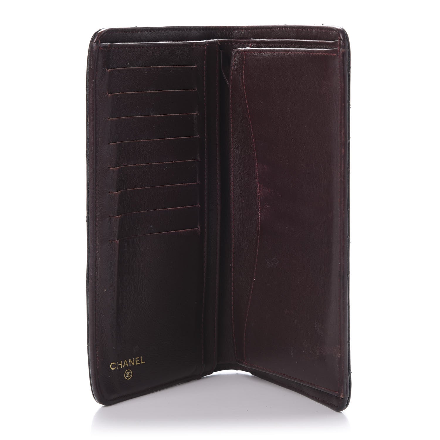 Chanel Caviar Quilted Yen Wallet Black 7 of 18