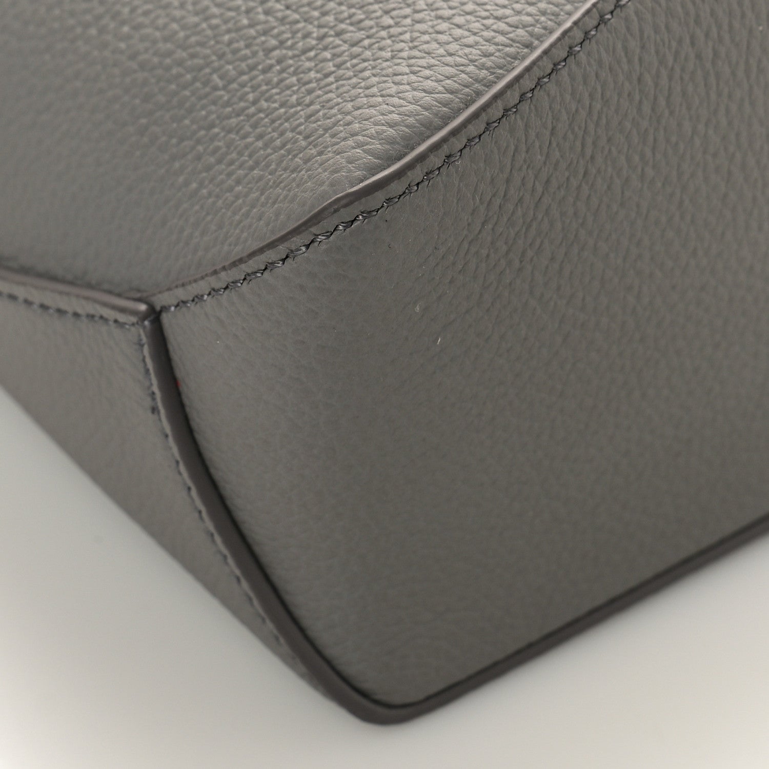 Loewe Soft Grained Calfskin Mini Puzzle Edge Bag Gunmetal 7 of 8