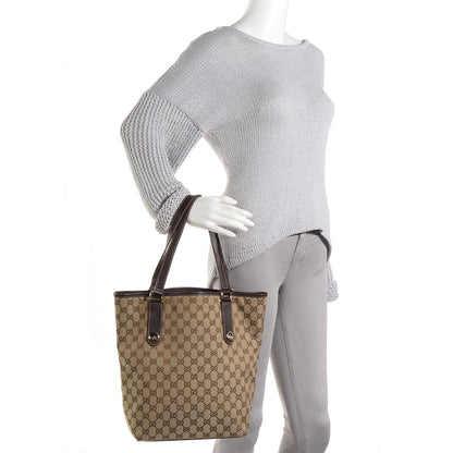 Gucci Monogram Charmy Tote Brown 2 of 7