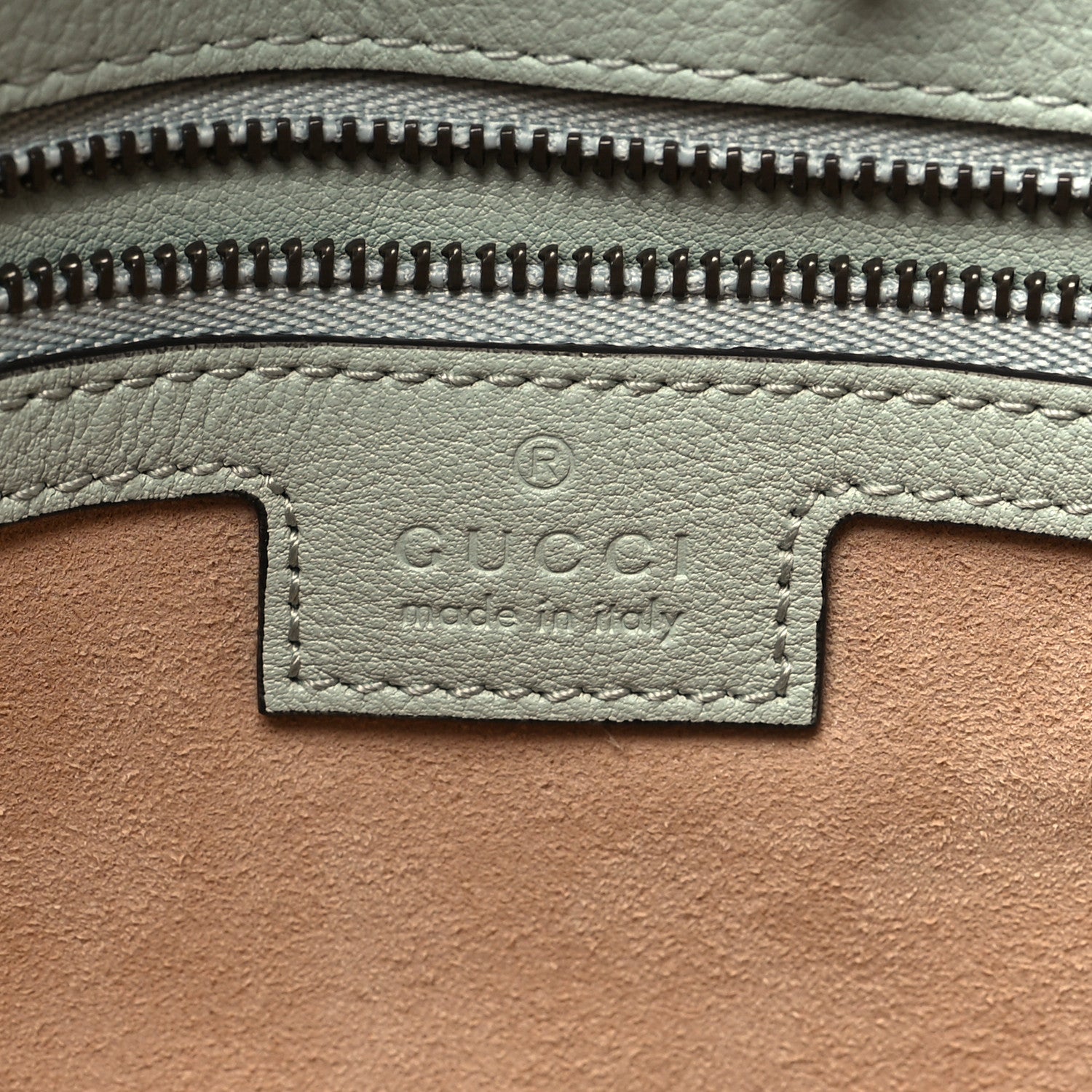 Gucci Softy Wonka Textured Dollar Calfskin Medium Diana Shoulder Bag Salvy Green 6 of 11