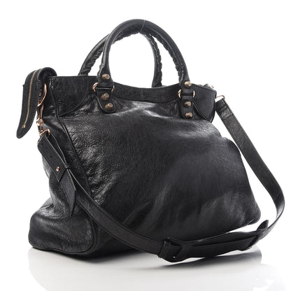 Balenciaga Agneau Giant 12 Rose Gold Hardware Velo Black 3 of 9
