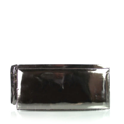Gucci Vintage Patent Evening Bag Pewter 1 of 7