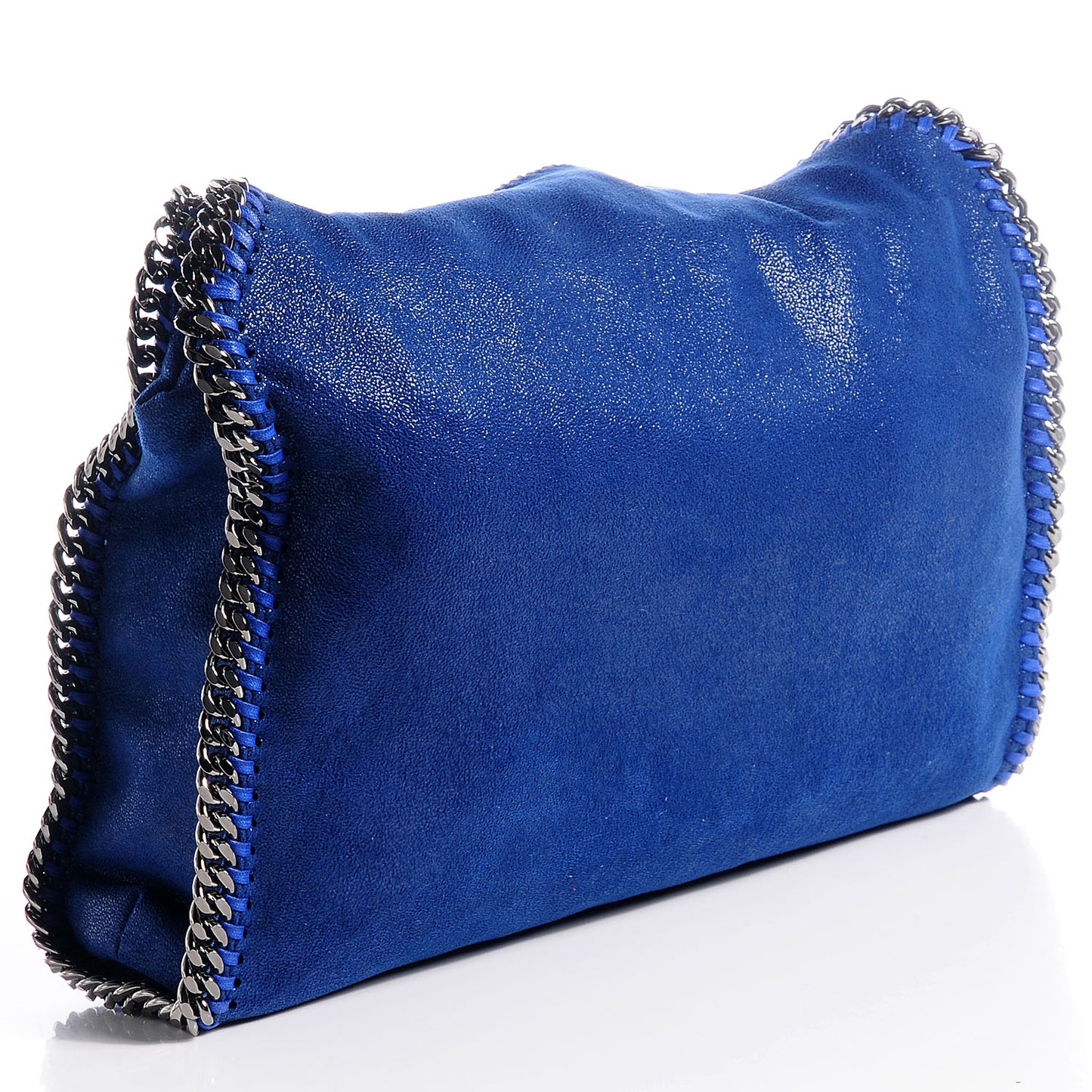 Faux Leather Shaggy Deer Small Falabella Cornflower