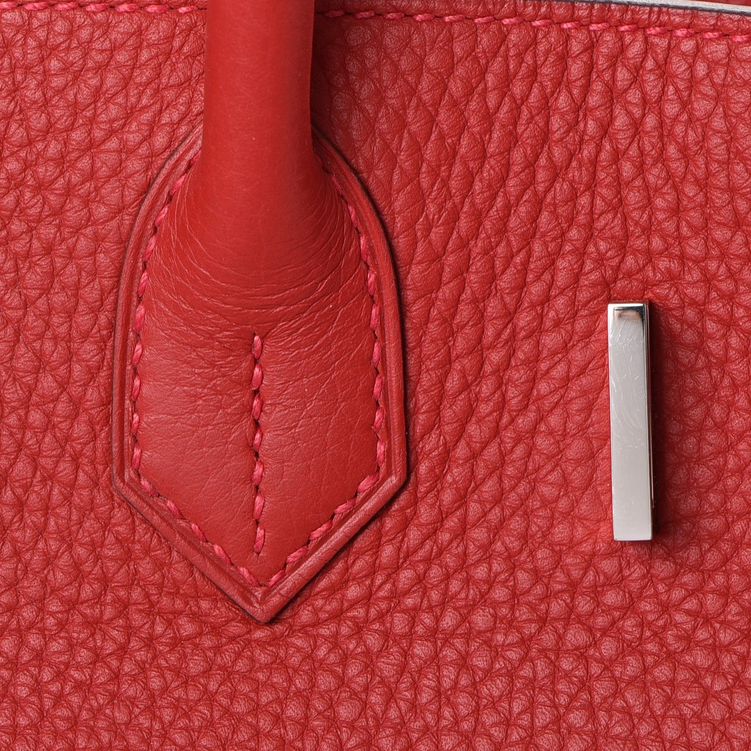 Hermes Taurillon Clemence Birkin 30 Rouge Garance 25 of 36