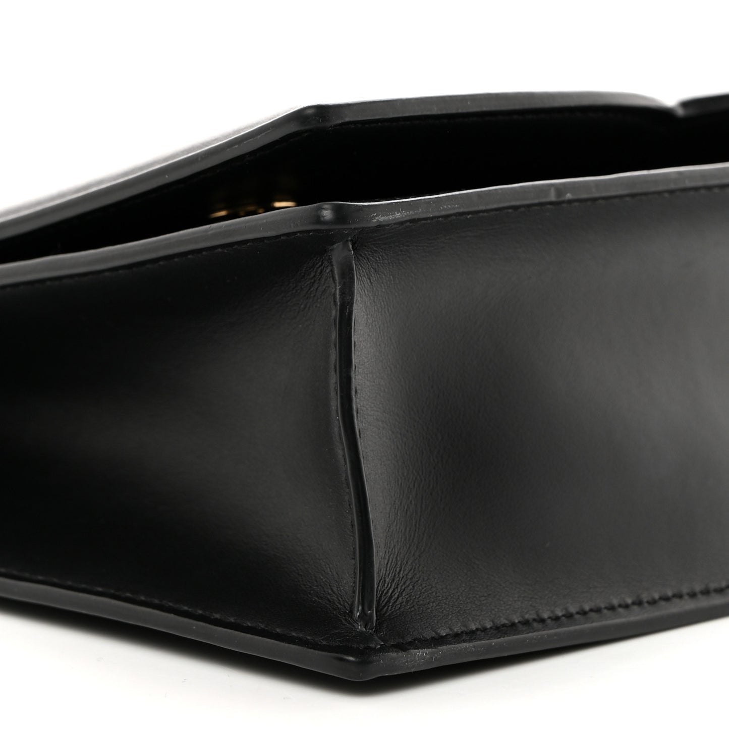 Calfskin DG Logo Flap Crossbody Bag Black