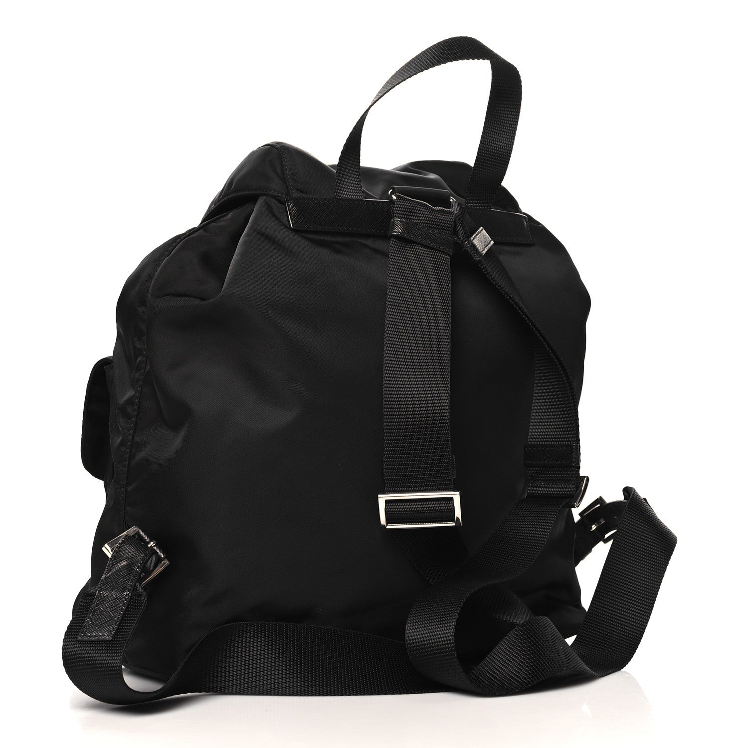 Prada Tessuto Nylon Saffiano Medium Backpack Black 4 of 10