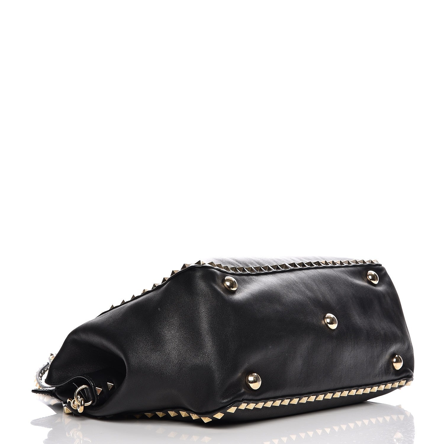 Valentino Garavani Vitello Medium Rockstud Tote Black 5 of 11