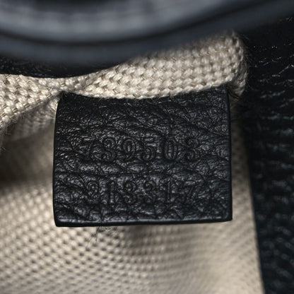 Gucci Calfskin Jumbo GG Embossed Small Backpack Black 7 of 9