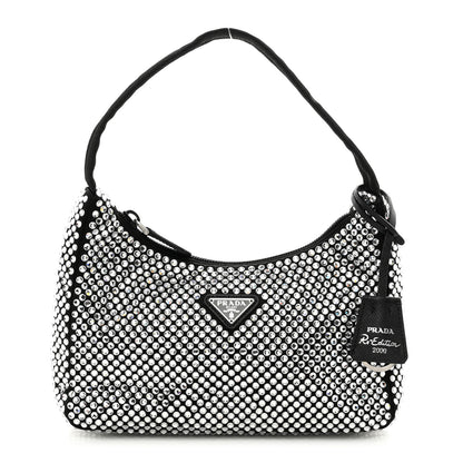 Prada Satin Crystal Mini Re-Edition 2000 Bag Cristal 1 of 10