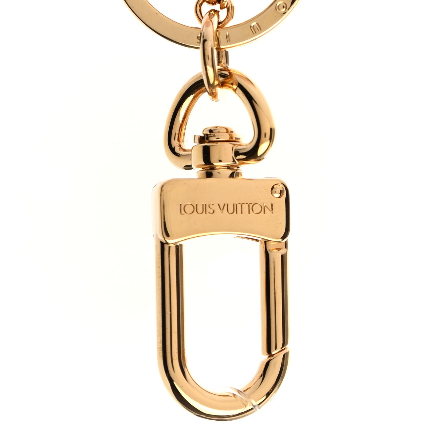 Resin Wood Mink Fur Vivienne Bag Charm Key Holder Pink