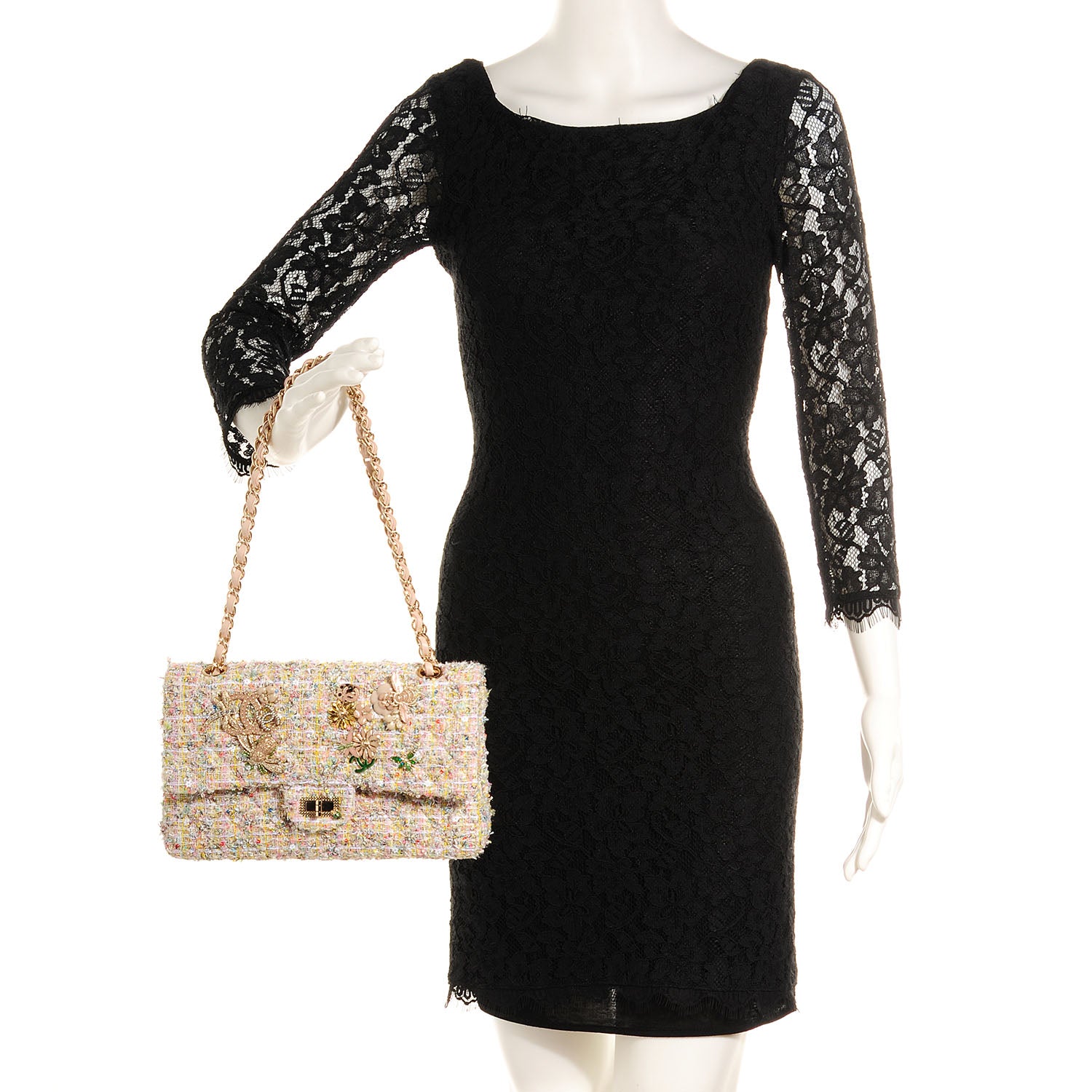 Chanel Tweed Garden Party 2.55 Reissue 225 Flap Multicolor 2 of 8