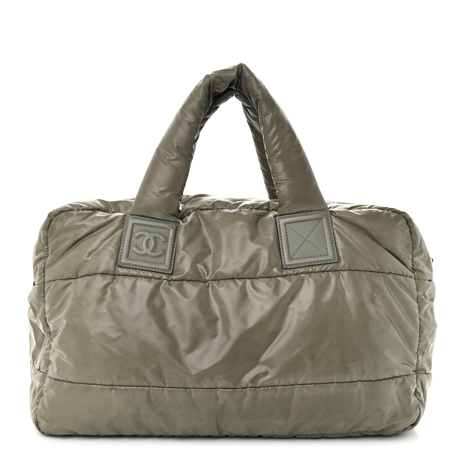 Chanel Nylon Quilted Small Coco Cocoon Reversible Tote Gray 1 of 23