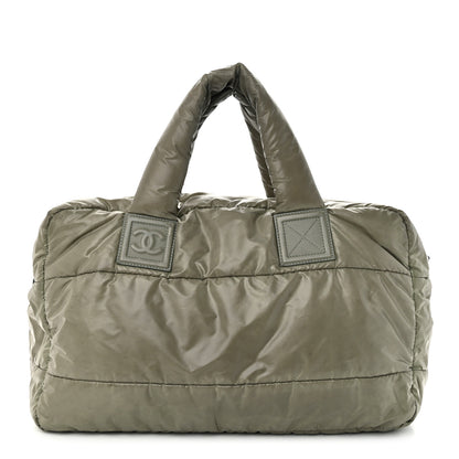 Chanel Nylon Quilted Small Coco Cocoon Reversible Tote Gray 1 of 23
