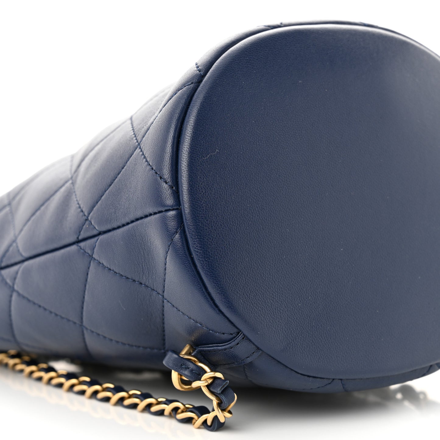 Lambskin Quilted In The Loop Backpack Bag Navy