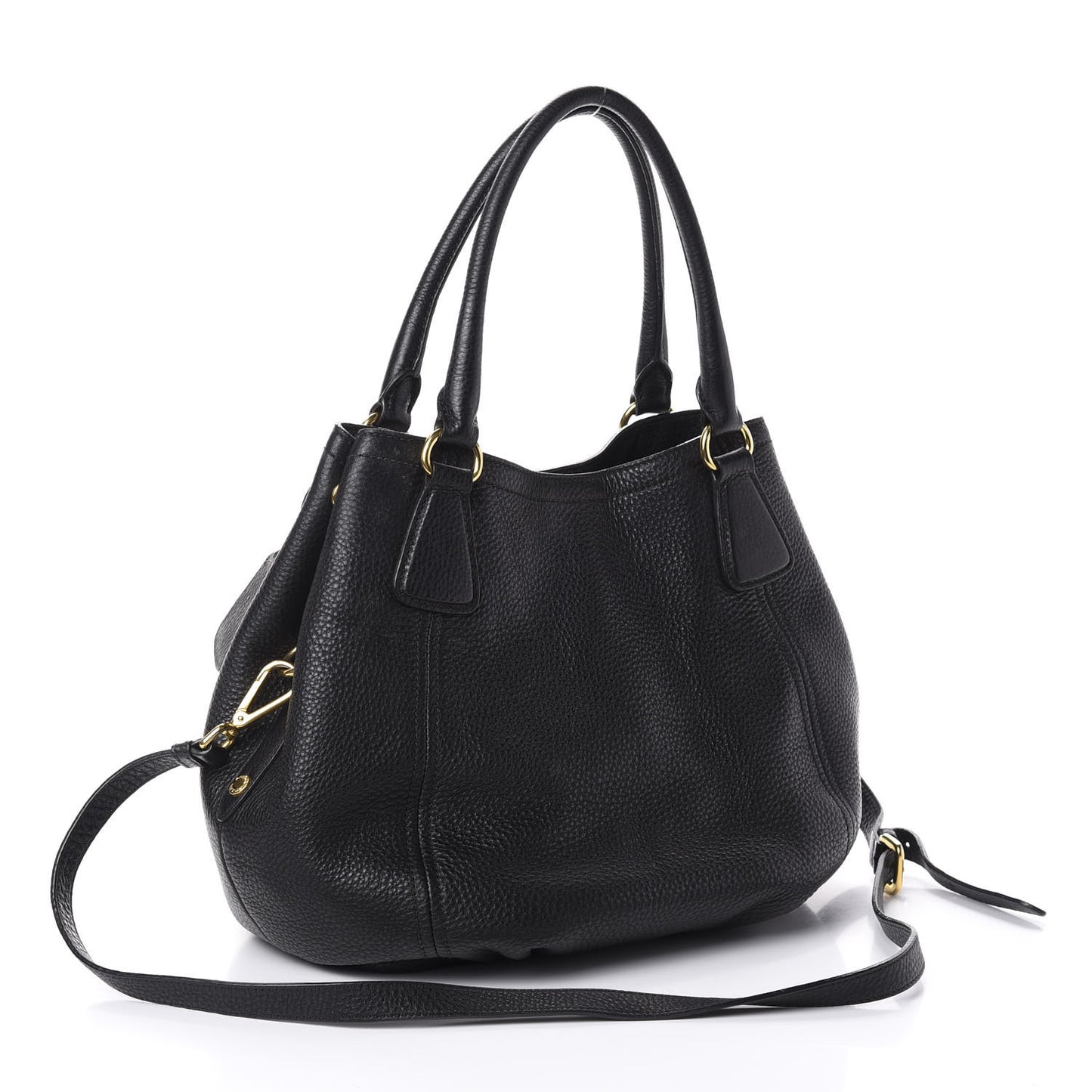 Vitello Daino Tote Black